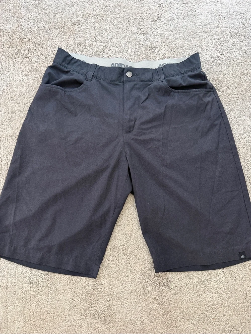 adidas Black Men's Athletic Shorts with Elastic Waist